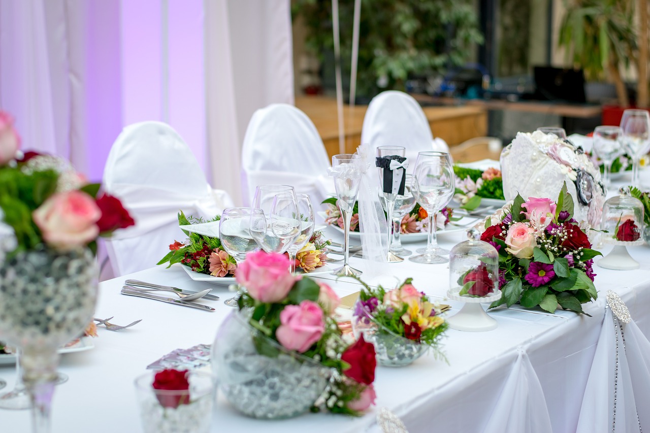 Wedding party table